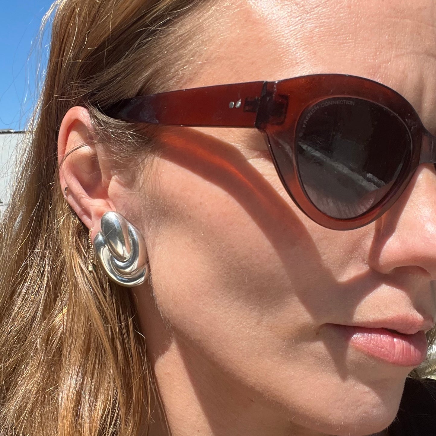 Vintage Mexican Silver Statement Earrings