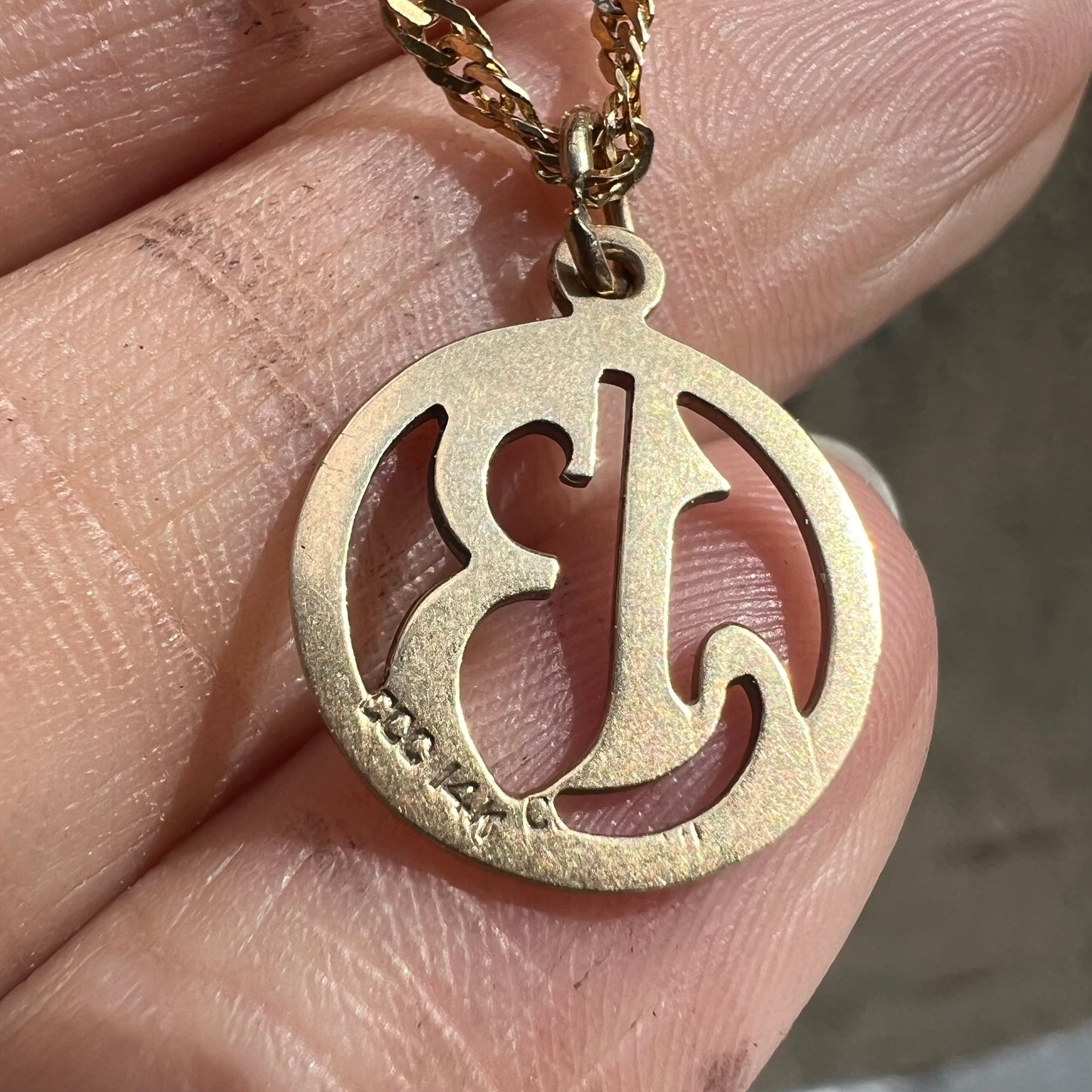 Vintage 14k Lucky 13 Charm