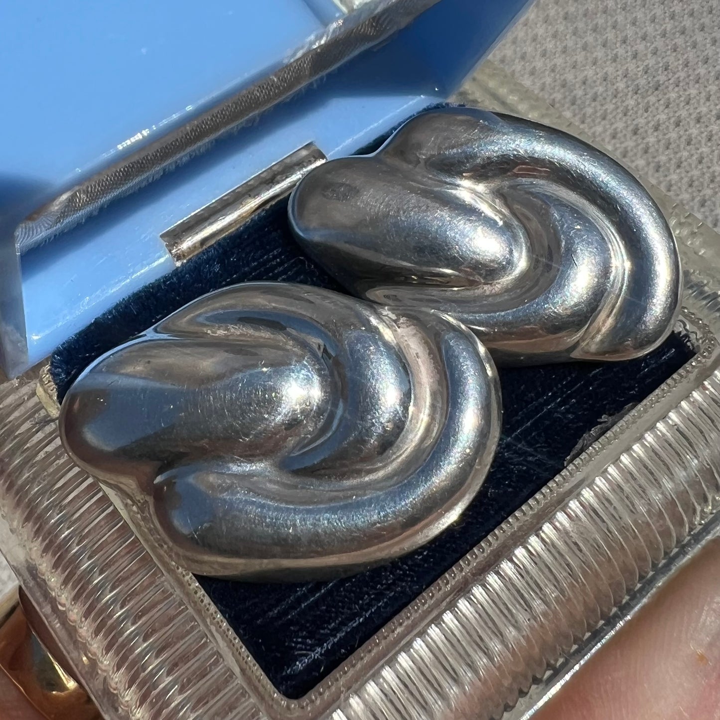 Vintage Mexican Silver Statement Earrings