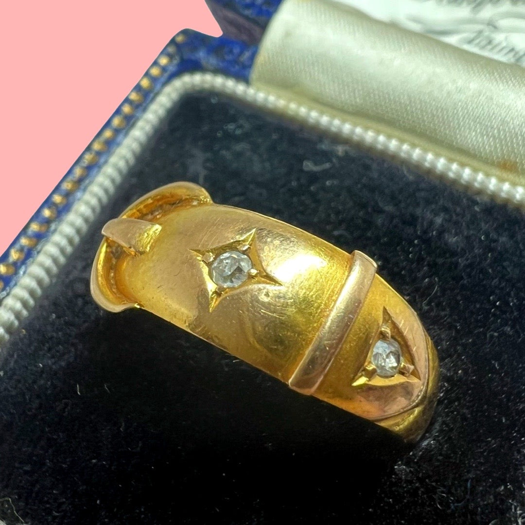 Antique sales buckle ring