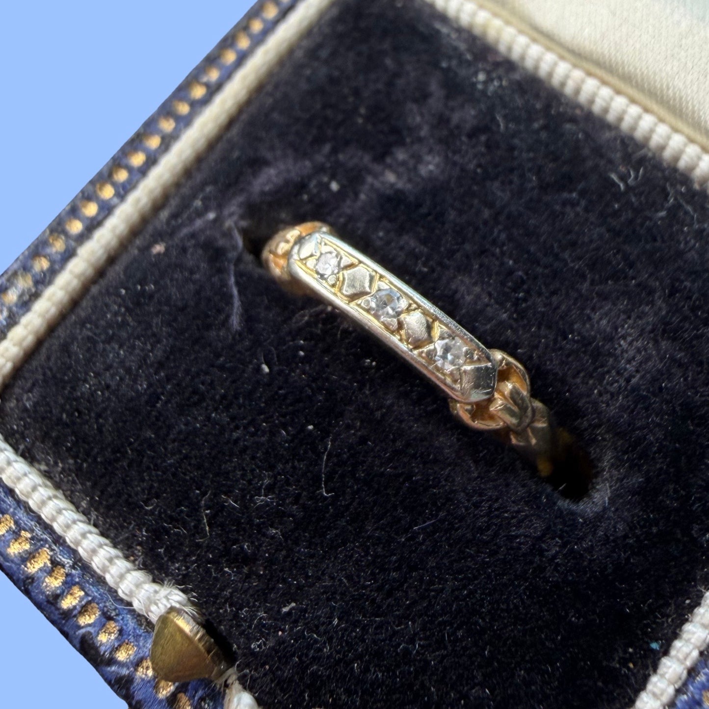 Art Deco 14k Diamond Band