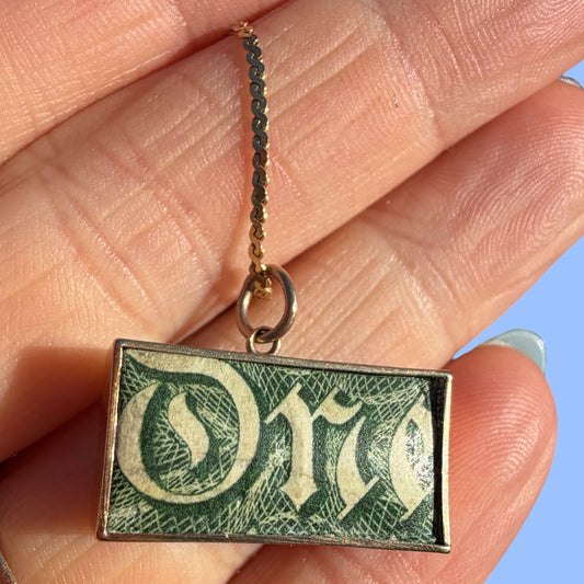 Vintage 14k MAD MONEY Charm