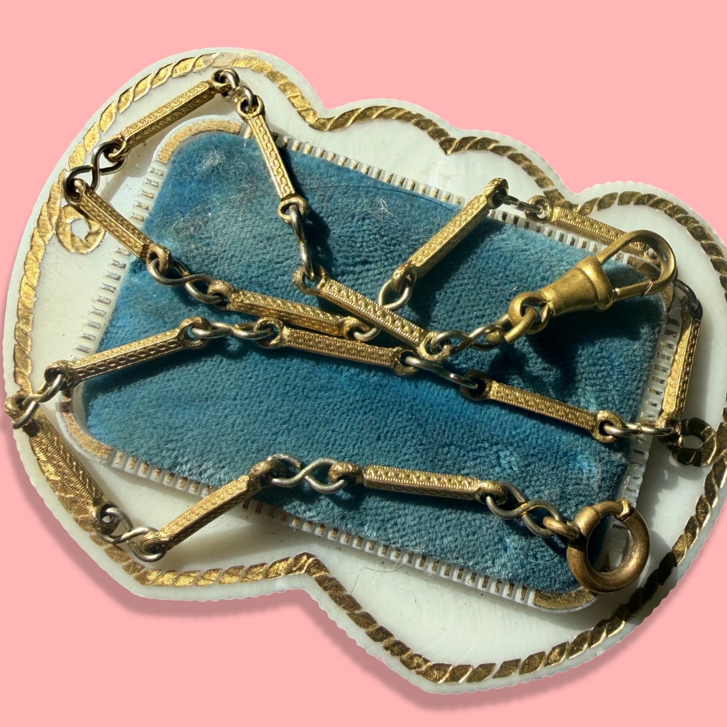 Antique Watch Fob Chain (Short Fancy Link)