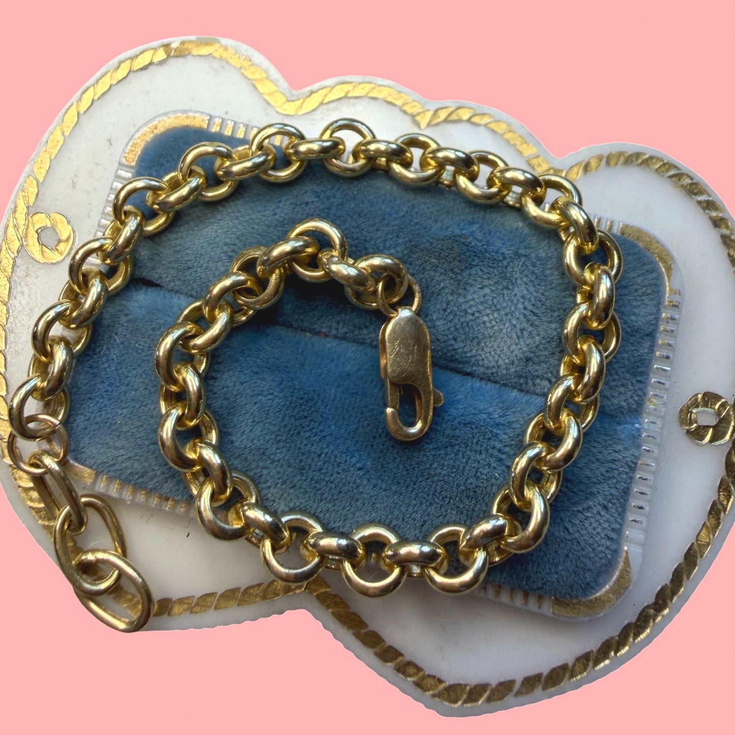 Vintage 14k Rolo Bracelet
