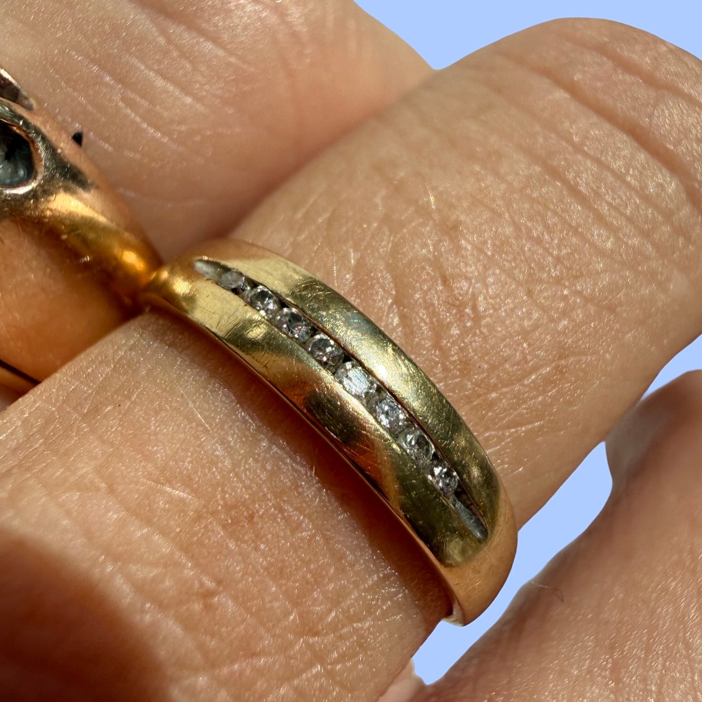 Vintage 10k Diamond Band