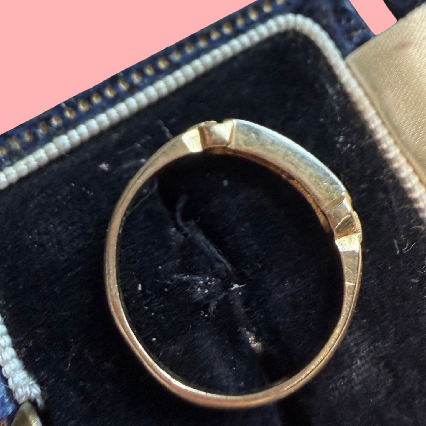 Art Deco 14k Diamond Band