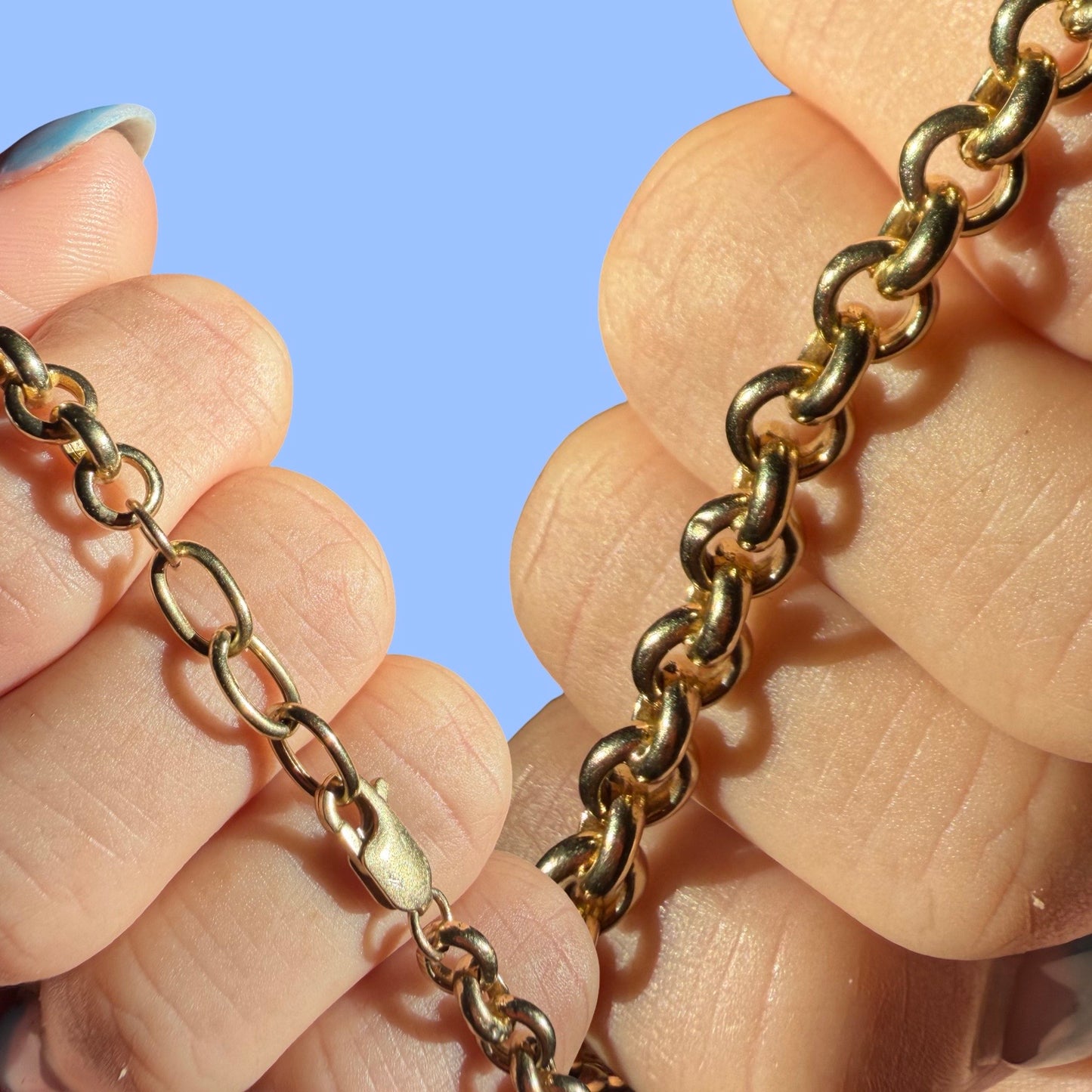 Vintage 14k Rolo Bracelet