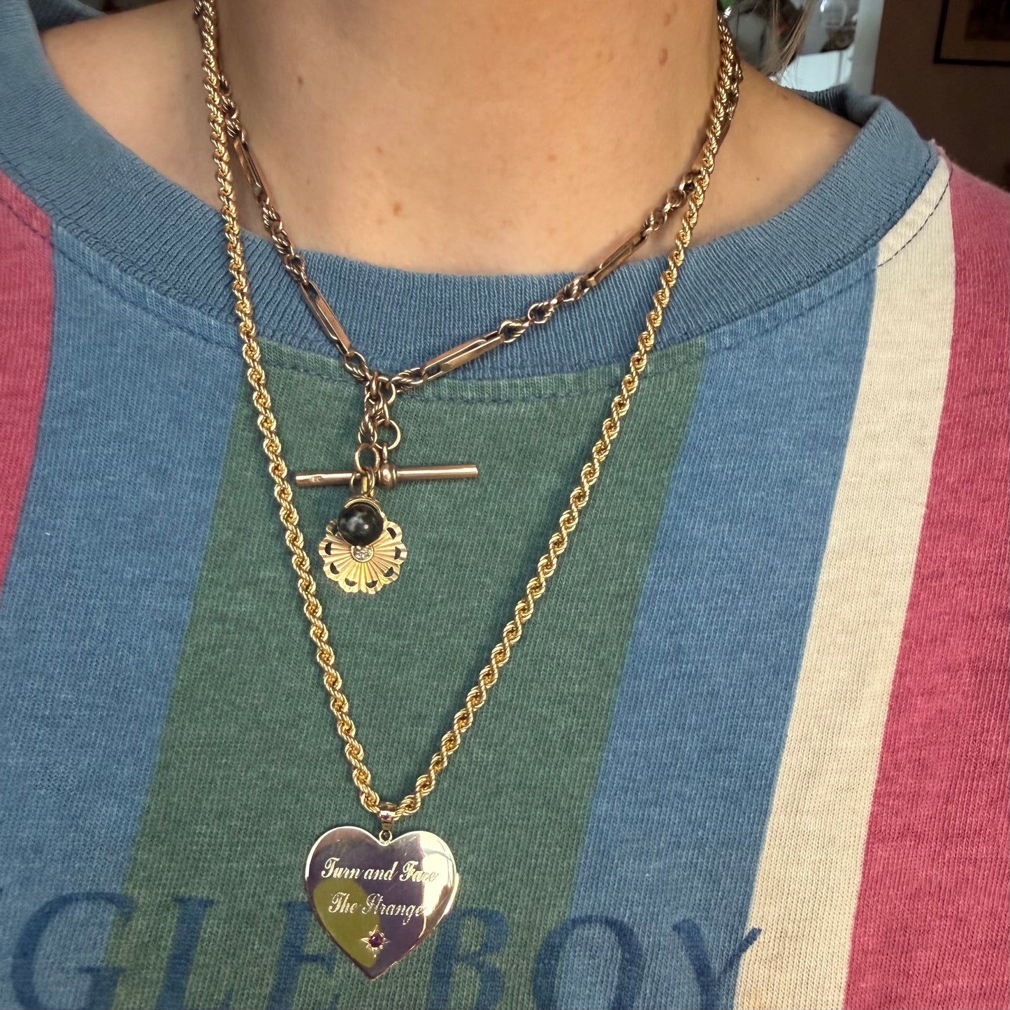 Upcycled 14k ‘Bowie’ Ruby Heart Charm