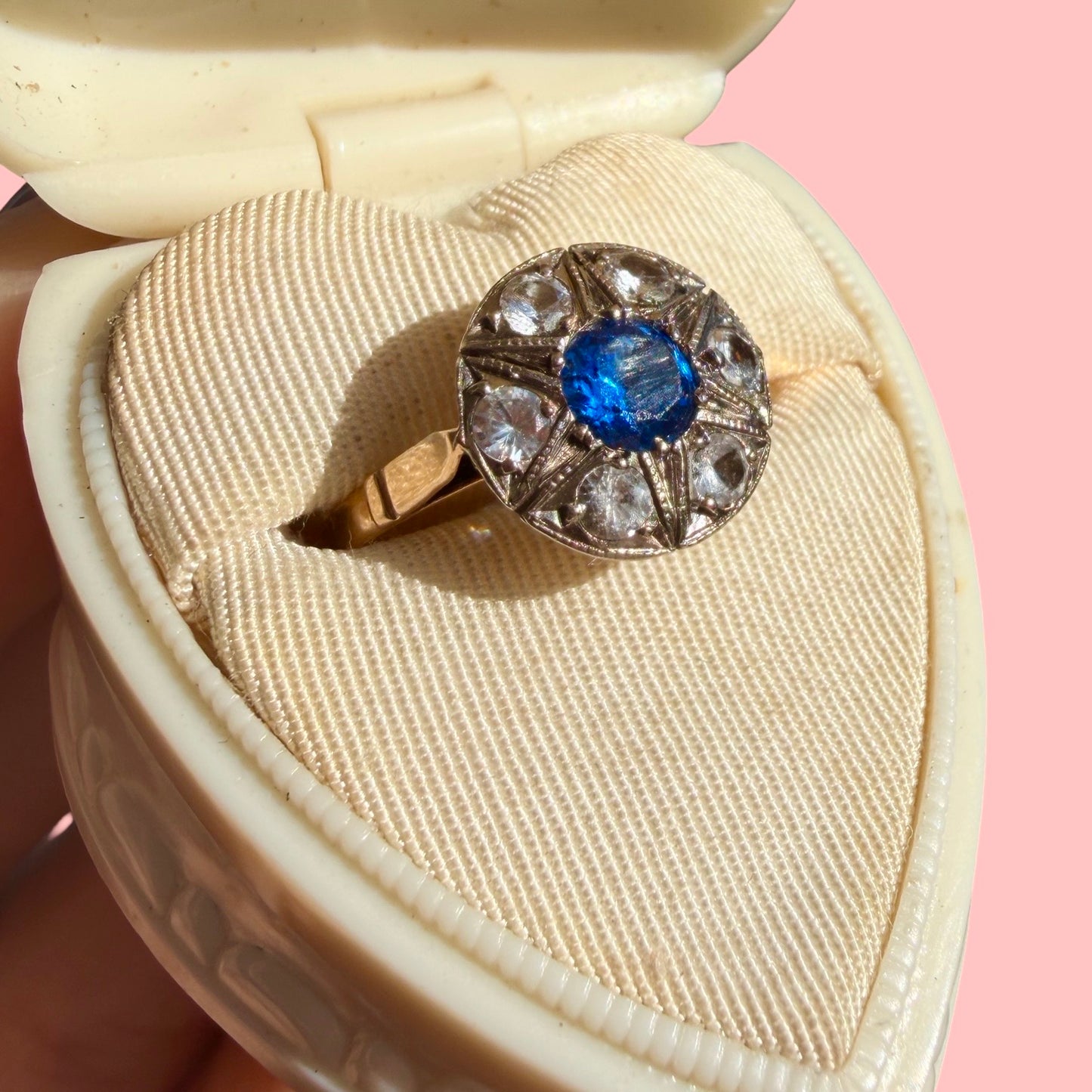Antique Paste Cluster Ring