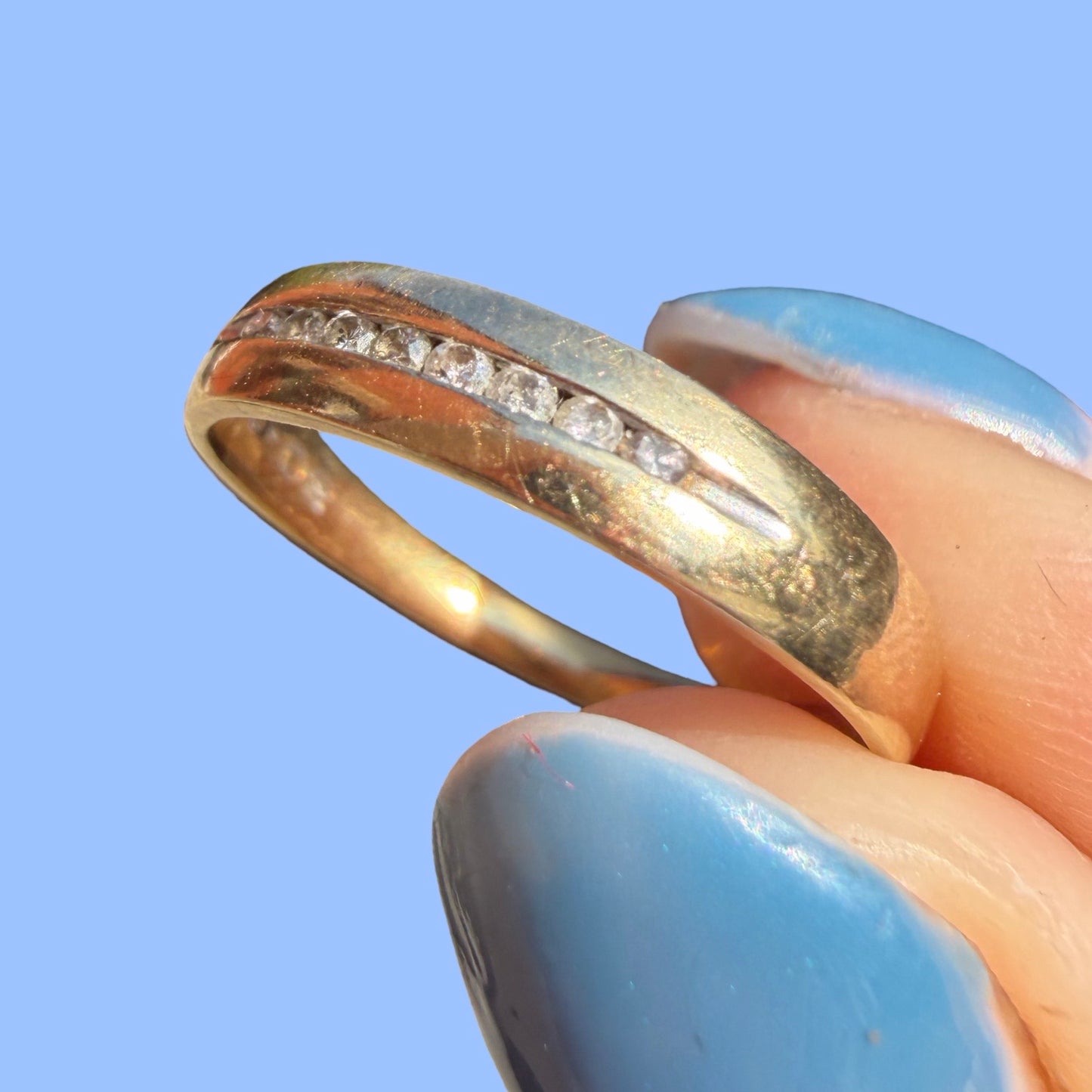 Vintage 10k Diamond Band