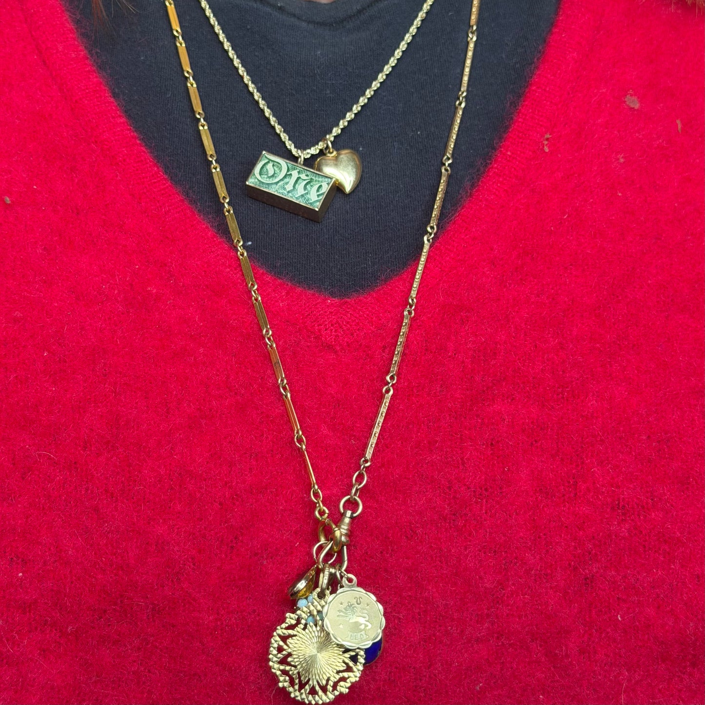 Vintage Gold Filled Watch Fob Chain (Long Link)