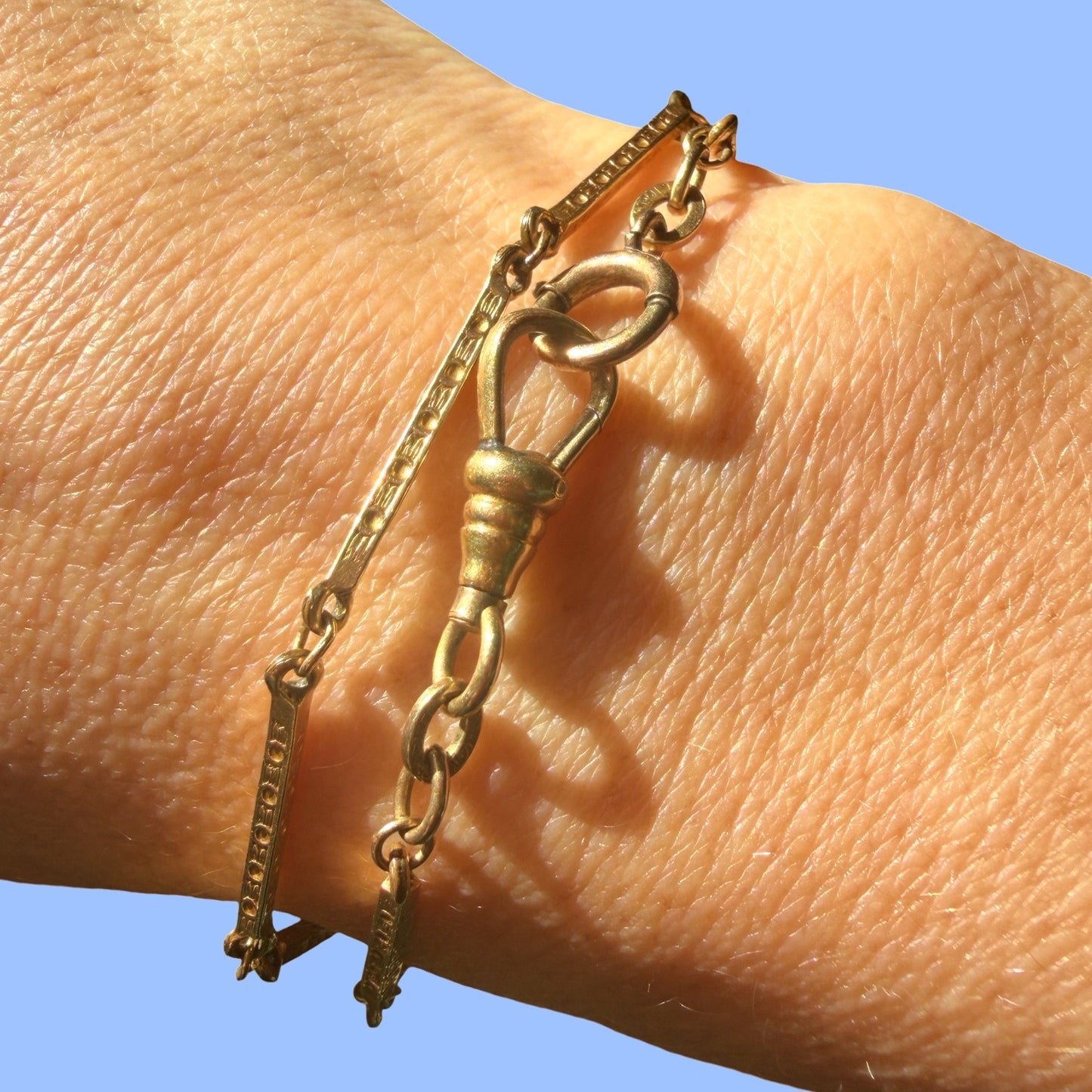 Vintage Gold Filled Watch Fob Chain (Long Link)