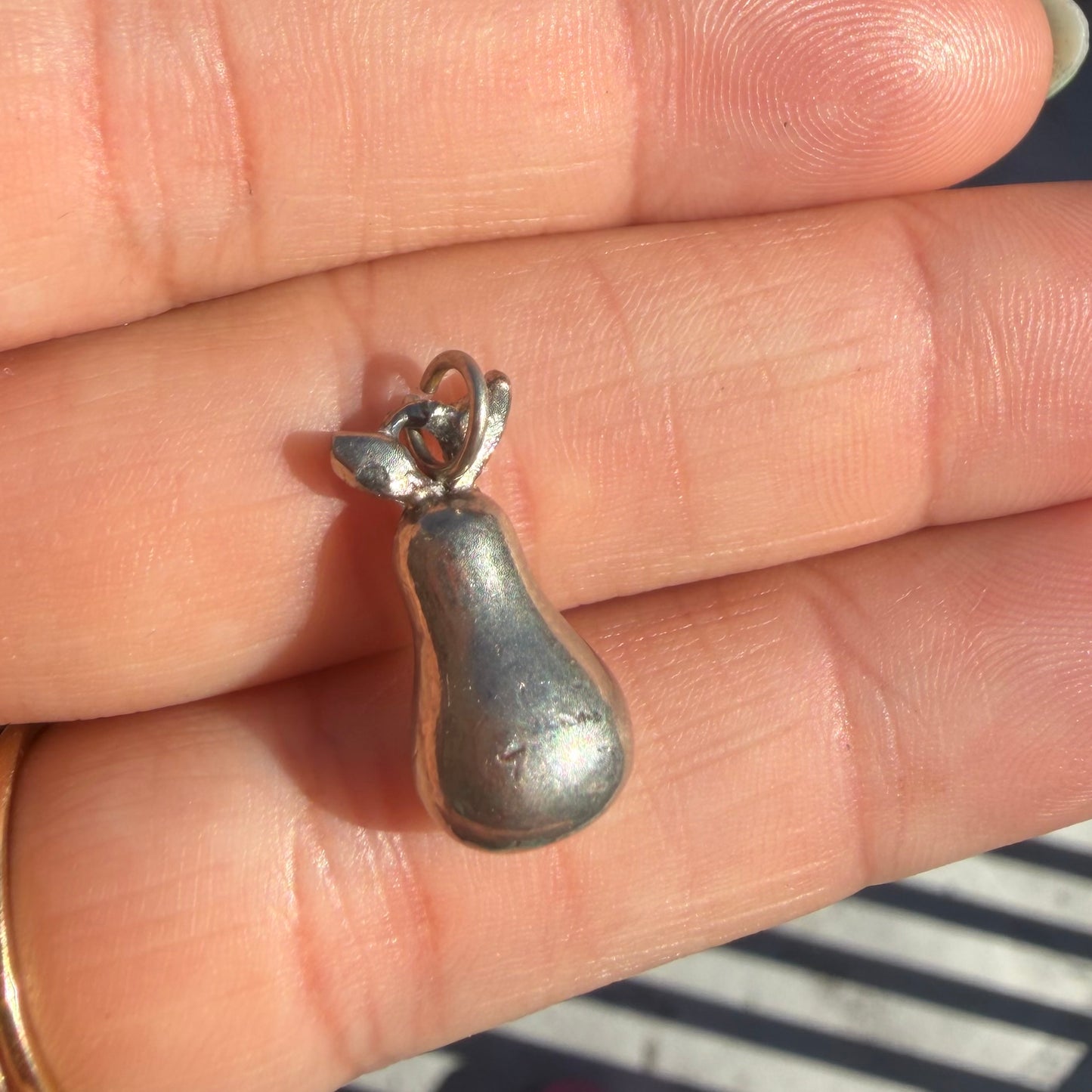 Sterling Silver Pear Charm