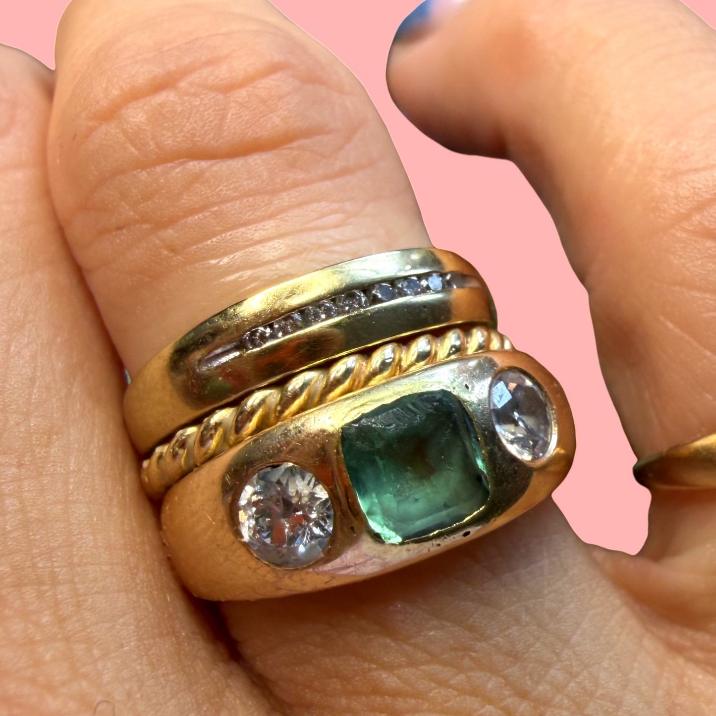 Vintage 10k Diamond Band