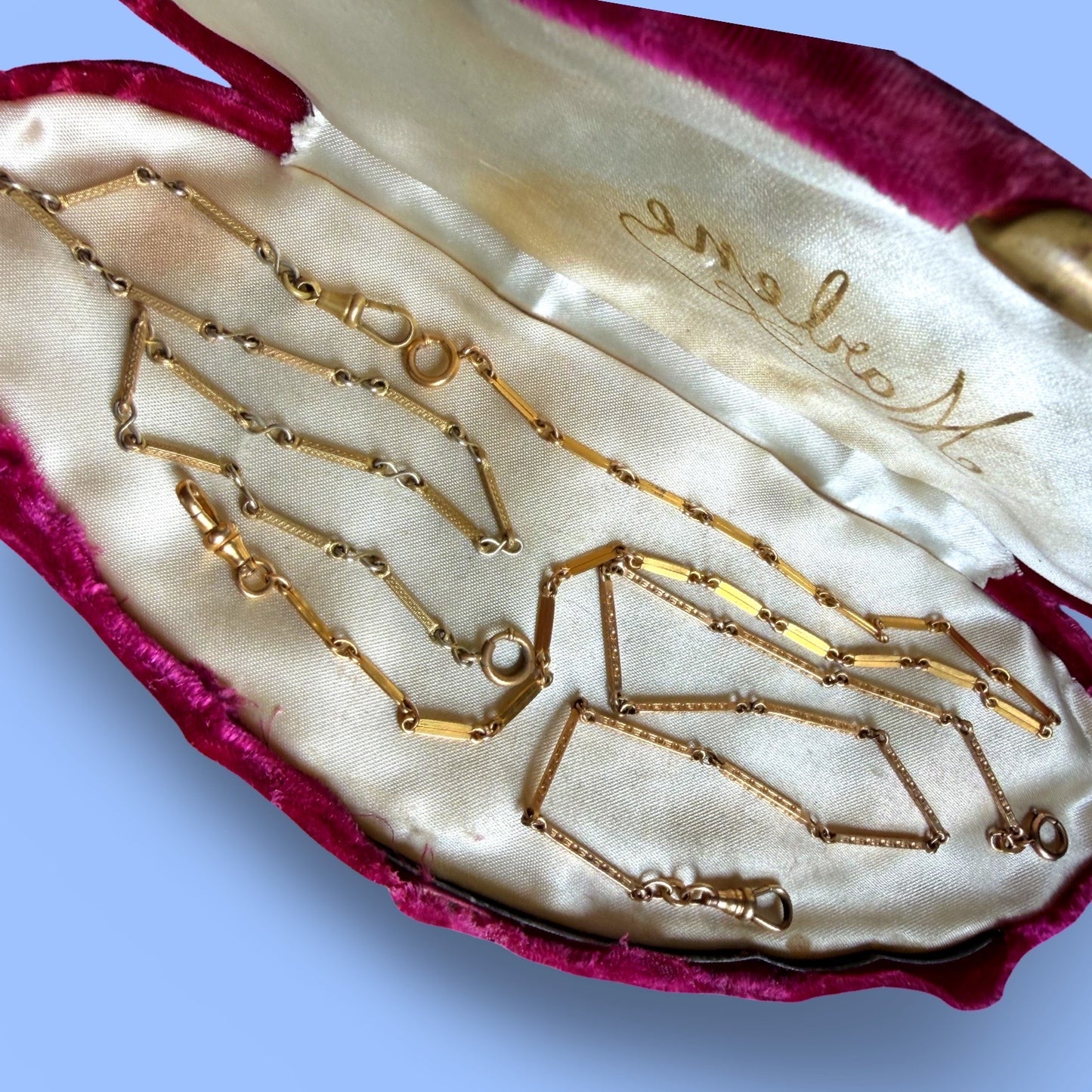 Vintage Gold Filled Watch Fob Chain (Long Link)